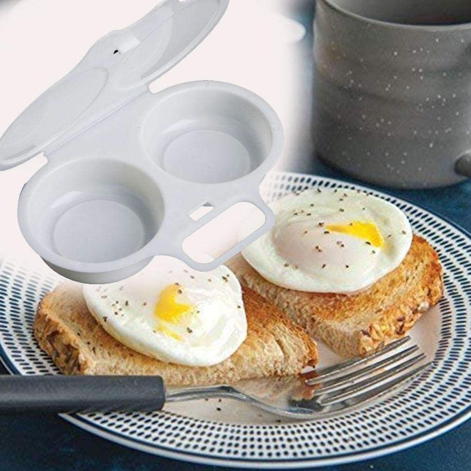 Kitchen Gadgets Save Time - Microwave Egg Poacher Reusable Hard PP