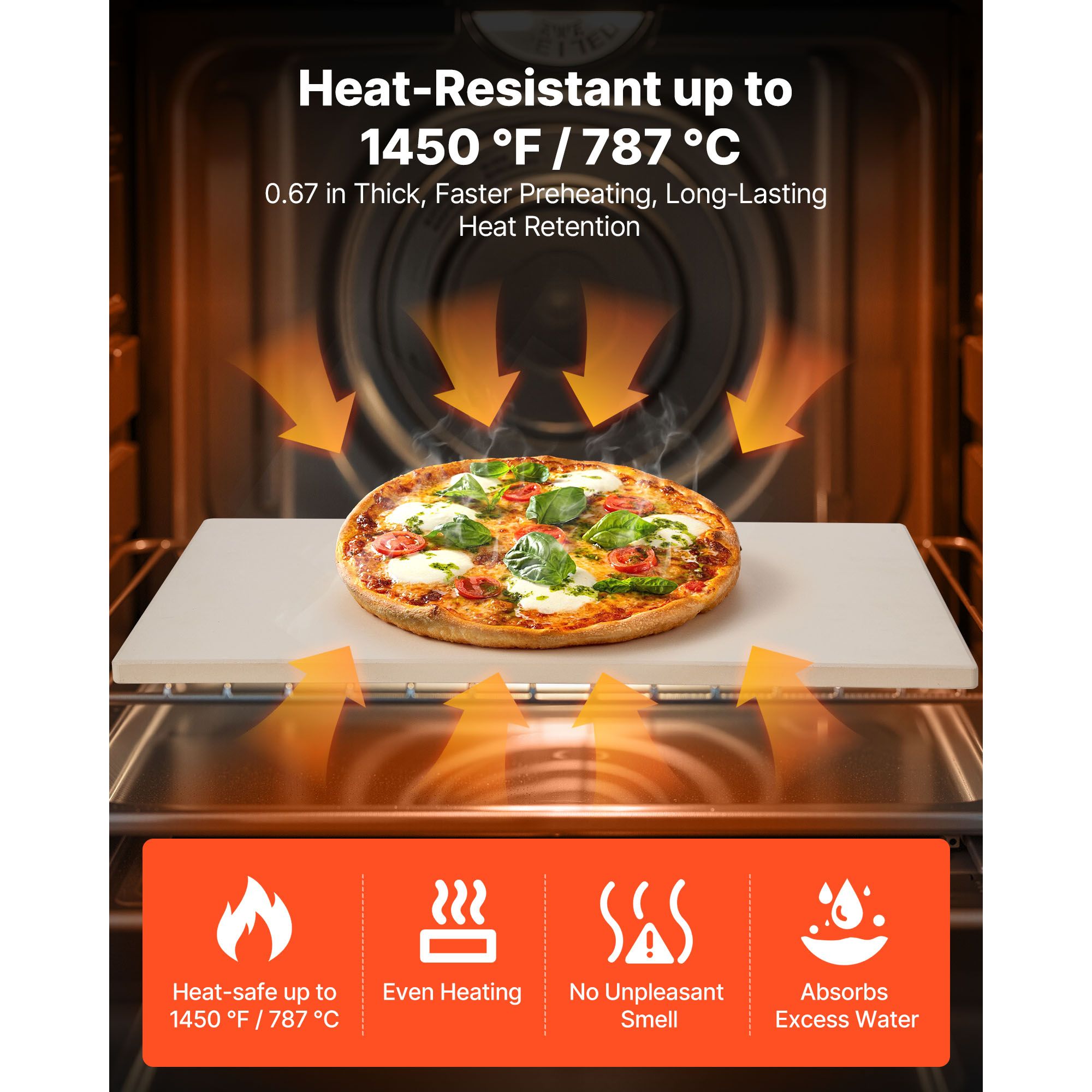 Pizza Stone, 20 x 14 x 0.67 in - Pizza Stone Baking review and price