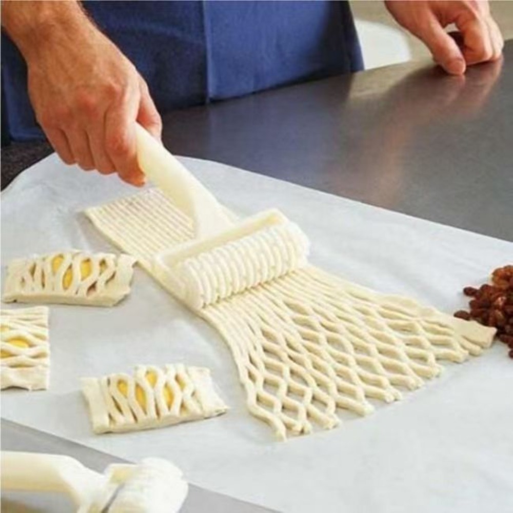 2Pcs Pastry Lattice Roller Cut - Pizza Stone Baking review and price