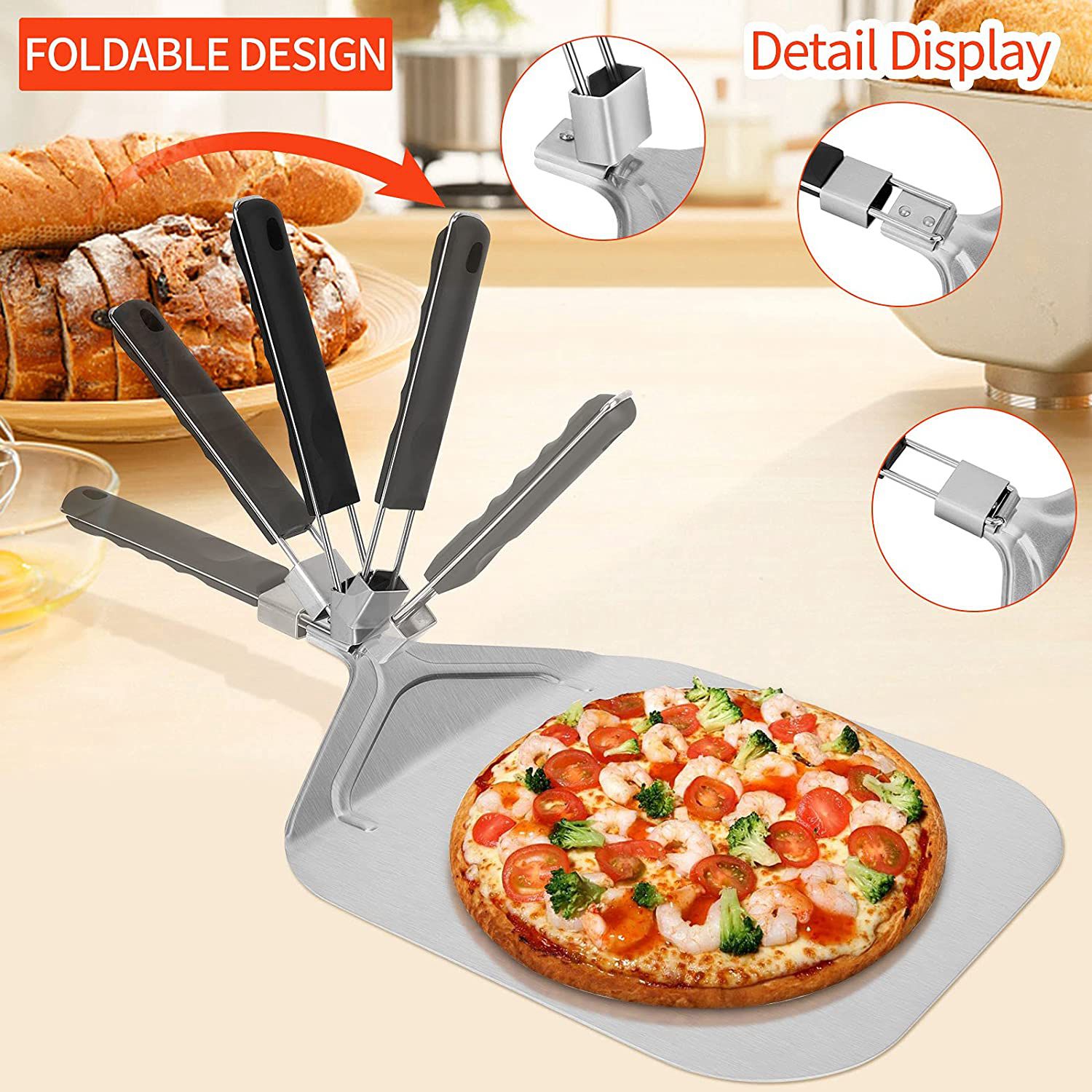WSFS! Folding Aluminum Pizza P - Pizza Stone Baking review and price