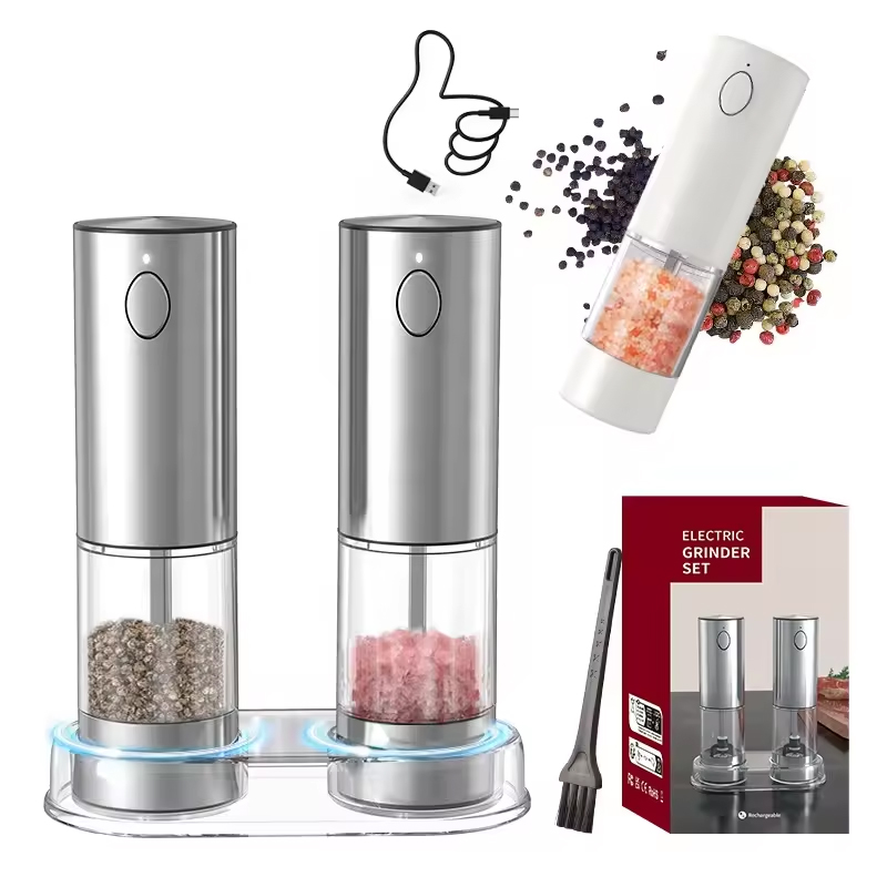 1/2PCS Electric Salt And Peppe - Kitchen Gadgets For Cooking review and price