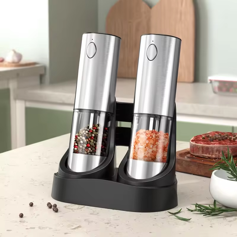 1/2PCS Electric Salt And Peppe - Kitchen Gadgets For Cooking review and price
