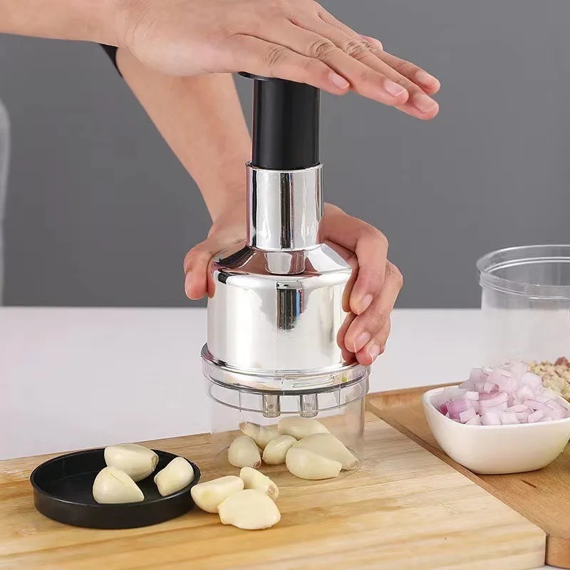 New Stainless Steel Garlic Pre - Kitchen Gadgets Vegetable Chopper review and price
