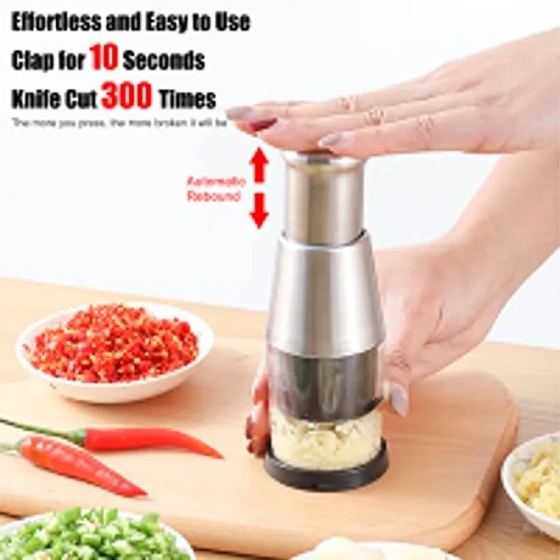 New Stainless Steel Garlic Pre - Kitchen Gadgets Vegetable Chopper review and price