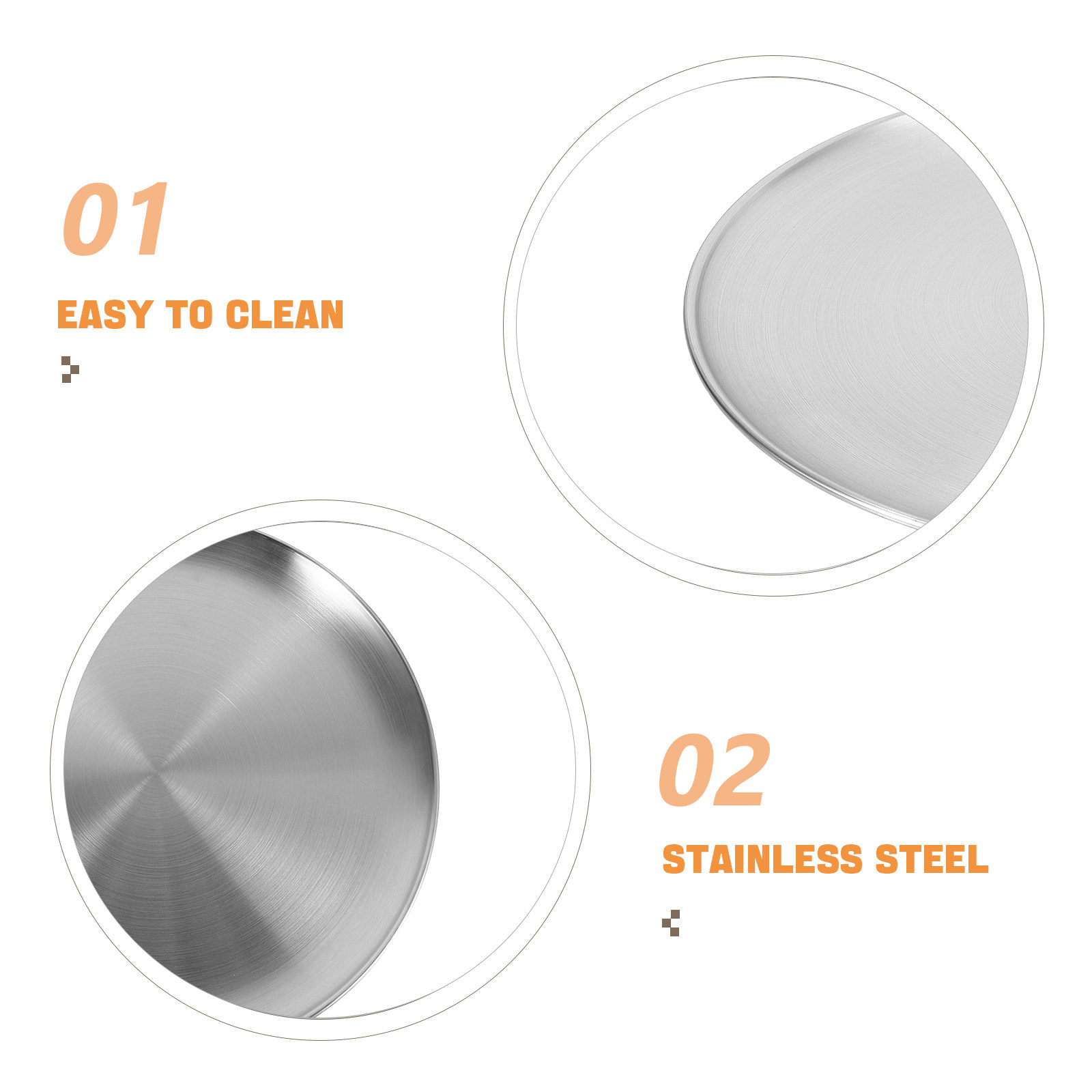 2Pcs Stainless Steel Round Piz - Pizza Stone Baking review and price