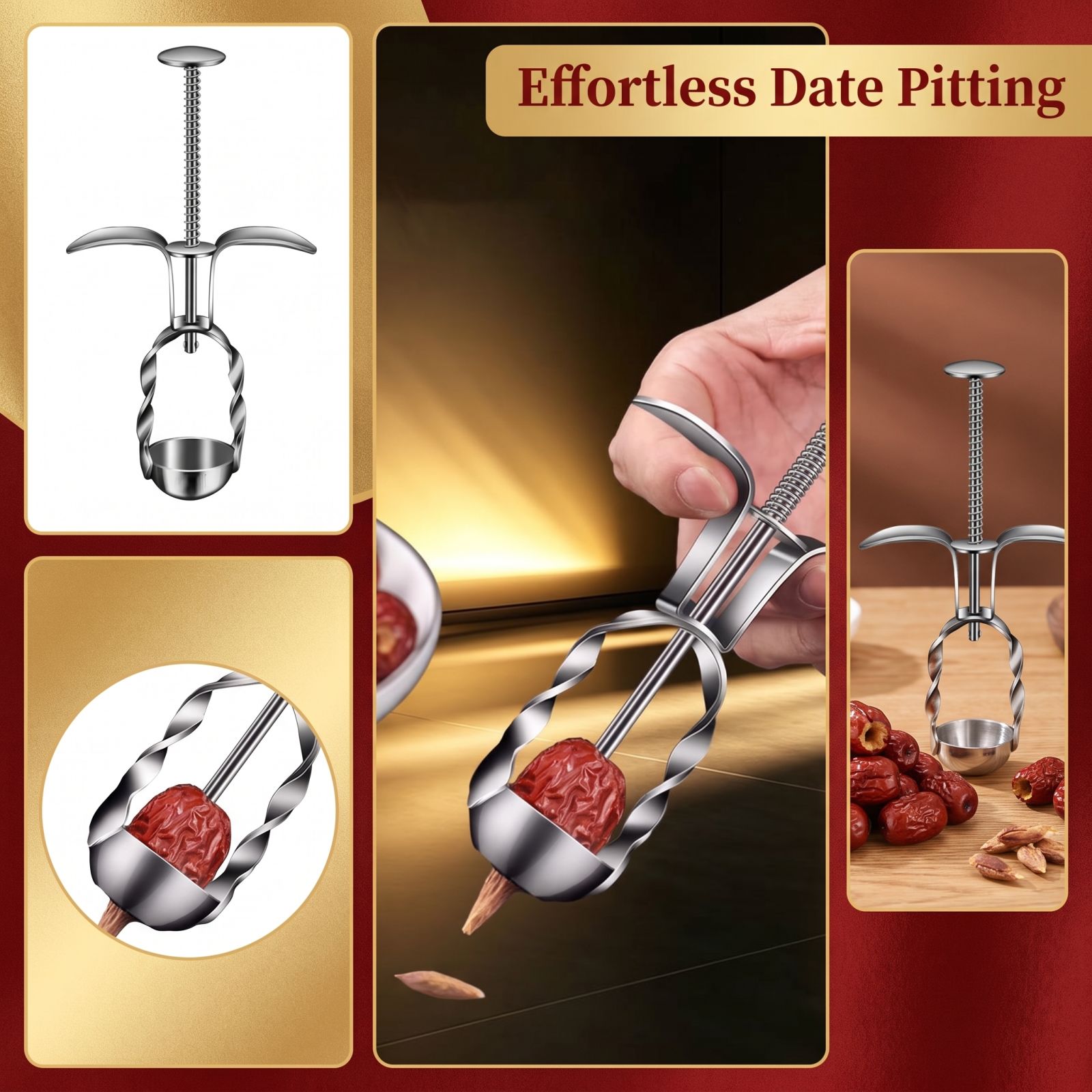 Stainless Steel Red Date Pitte - Kitchen Gadgets For Cooking review and price