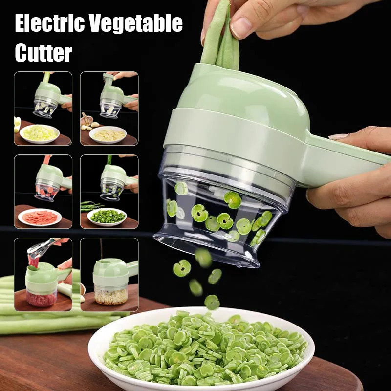 4 IN 1 Electric Vegetable Cutt - Kitchen Gadgets Vegetable Chopper review and price