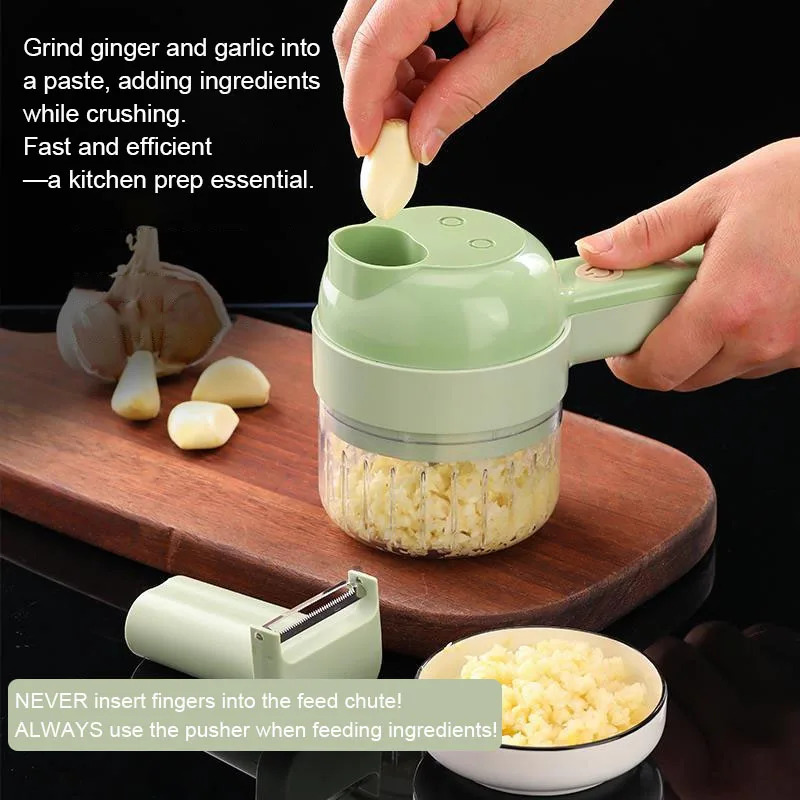 4 IN 1 Electric Vegetable Cutt - Kitchen Gadgets Vegetable Chopper review and price