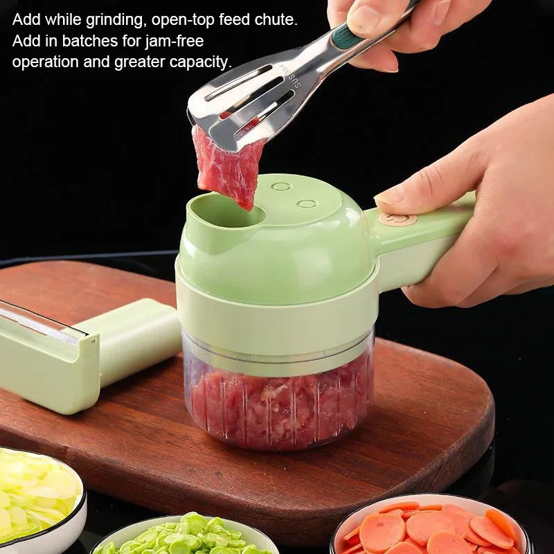 4 IN 1 Electric Vegetable Cutt - Kitchen Gadgets Vegetable Chopper review and price
