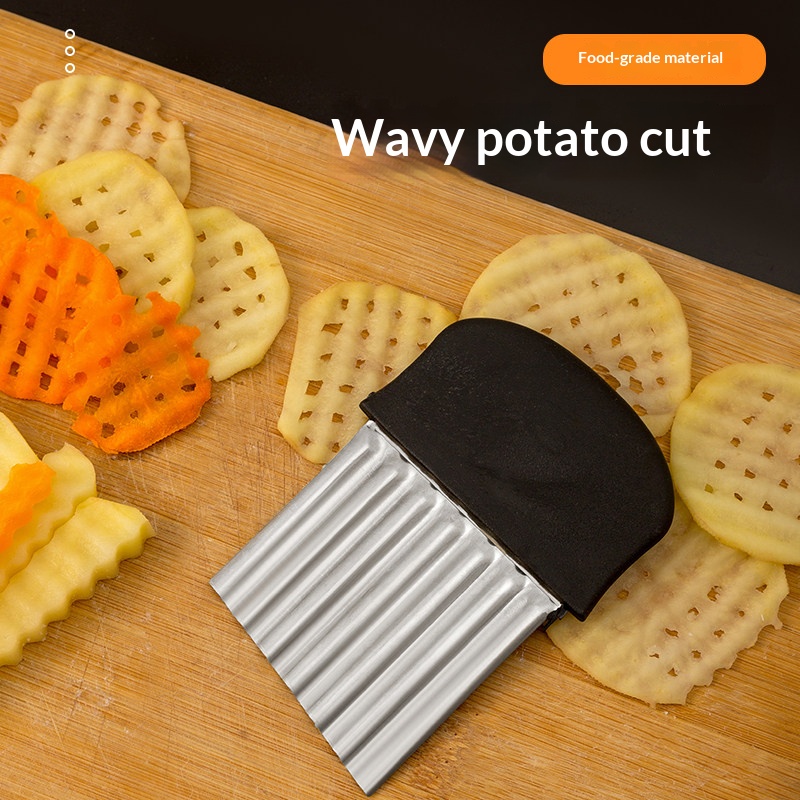 Stainless Steel Crinkle Cutter - Kitchen Gadgets Vegetable Chopper review and price