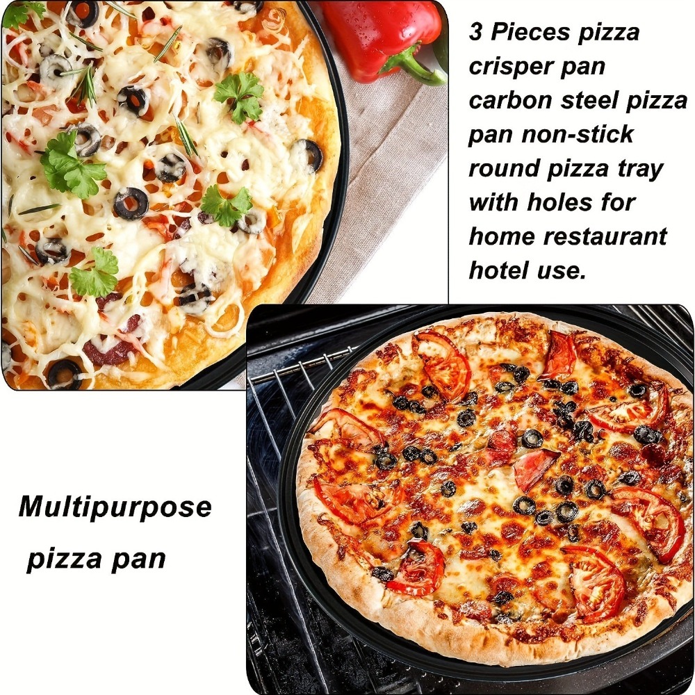 Carbon Steel Perforated Pizza  - Pizza Stone Baking review and price
