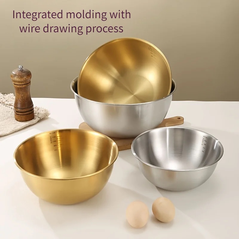 3PCS Stainless Steel Mixing Bo - Kitchen Gadgets Plus review and price